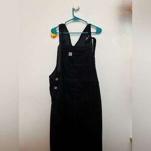 Lucy & Yak Danni Dress in Black Corduroy Size UK18/US14